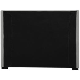 Meridian Oxford Beige Linen Textured Fabric Full Bed (3 Boxes)