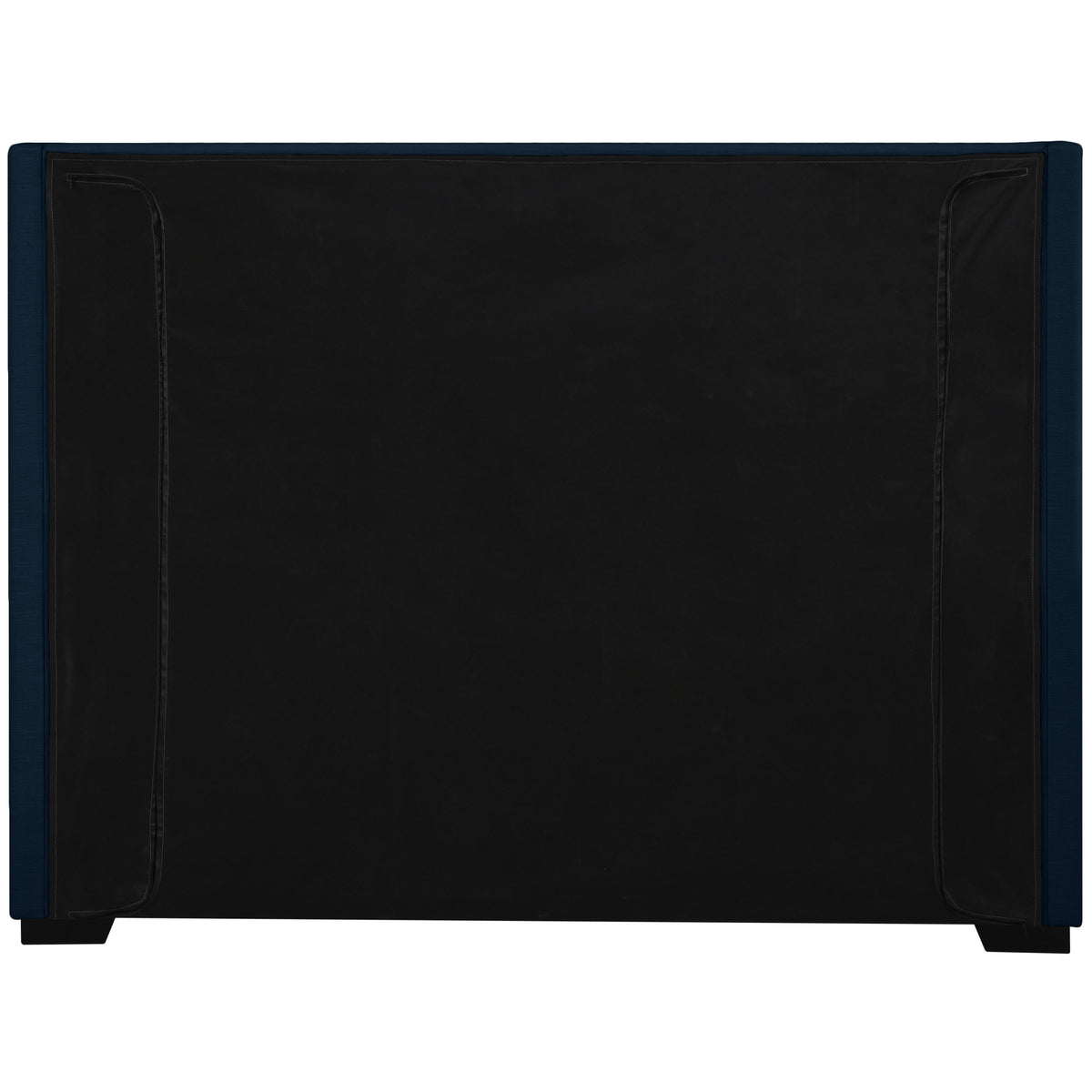Meridian Oxford Navy Linen Textured Fabric King Bed (3 Boxes)