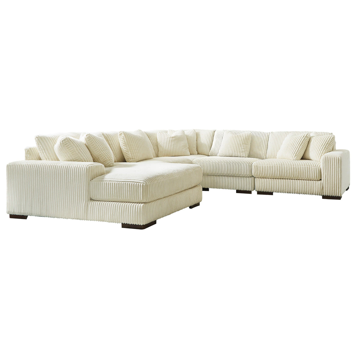 Diamond Modern Furniture Exclusive Design Lindyn Fabric 5 pc Sectional 2110416/2110446/2110477/2110446/2110465