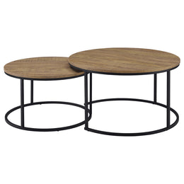 Lainey 2-piece Round Nesting Coffee Table Mango