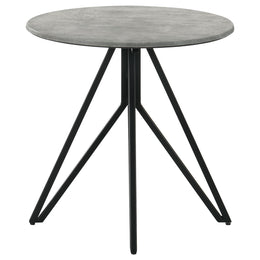 Hadi Round SmartTop Coffee and End Table Set Cement