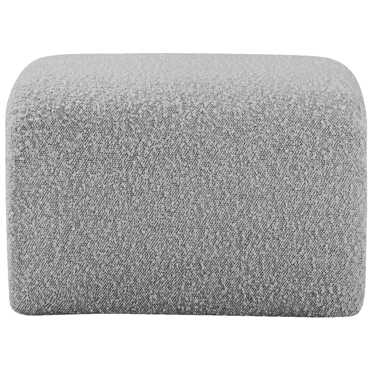 Meridian Odelia Grey Boucle Fabric Bench