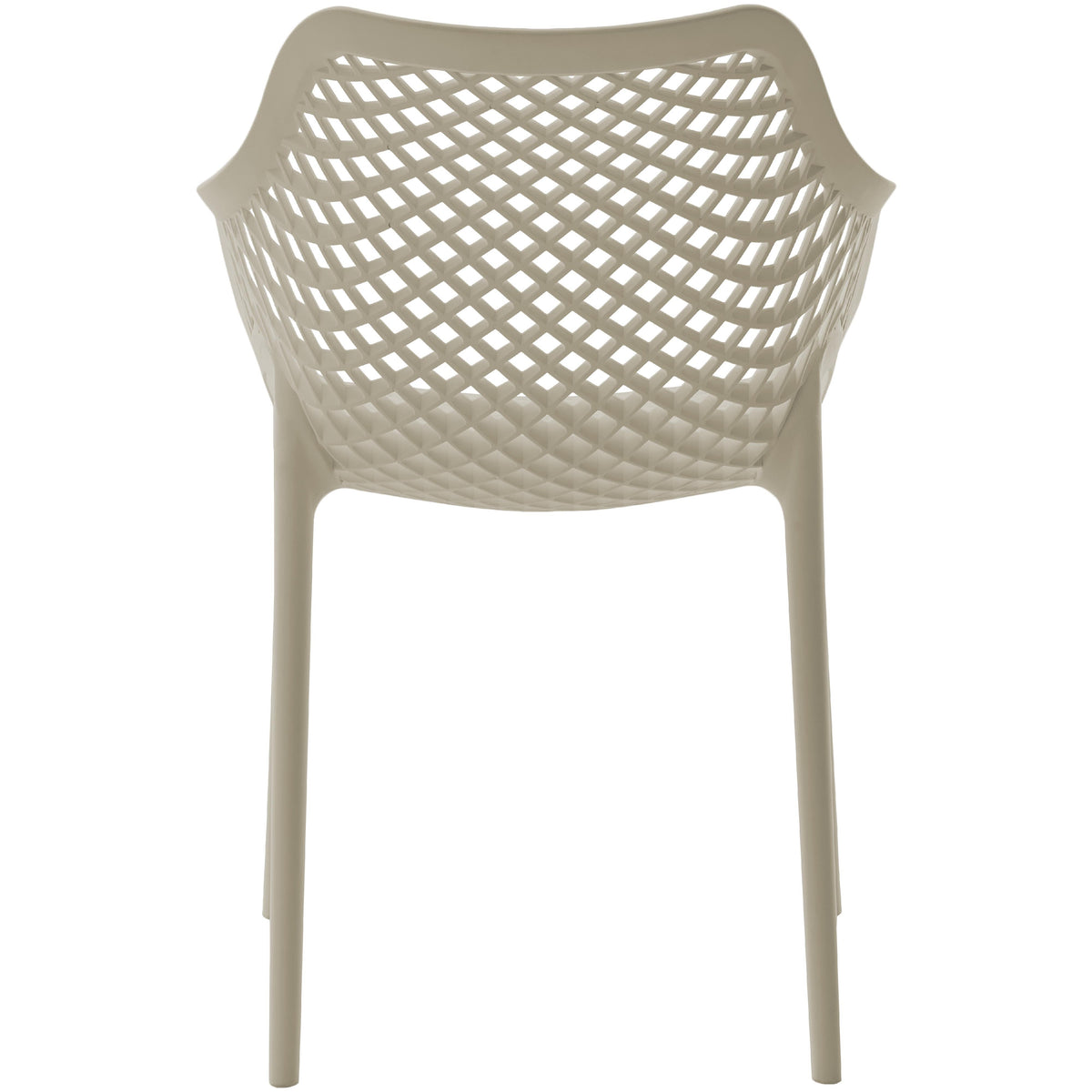 Meridian Mykonos Taupe Outdoor Patio Dining Chair