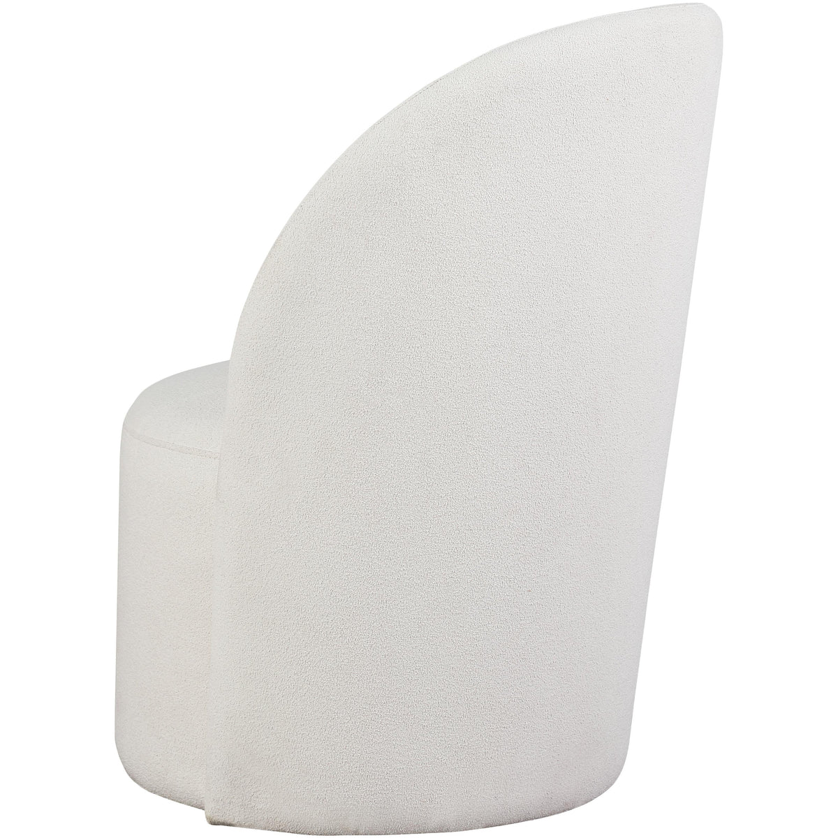 Meridian Hautely Cream Boucle Fabric Accent Chair