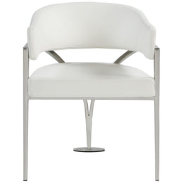 Meridian Madelyn Cream Vegan Leather Dining Chair