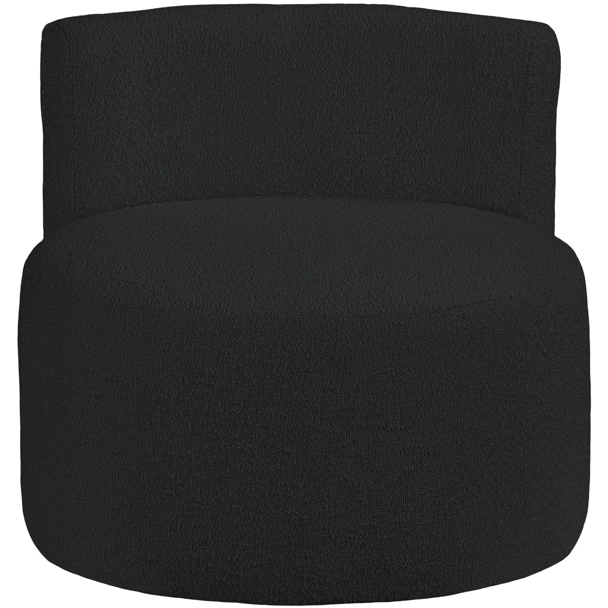 Meridian Como Black Boucle Fabric Accent Chair
