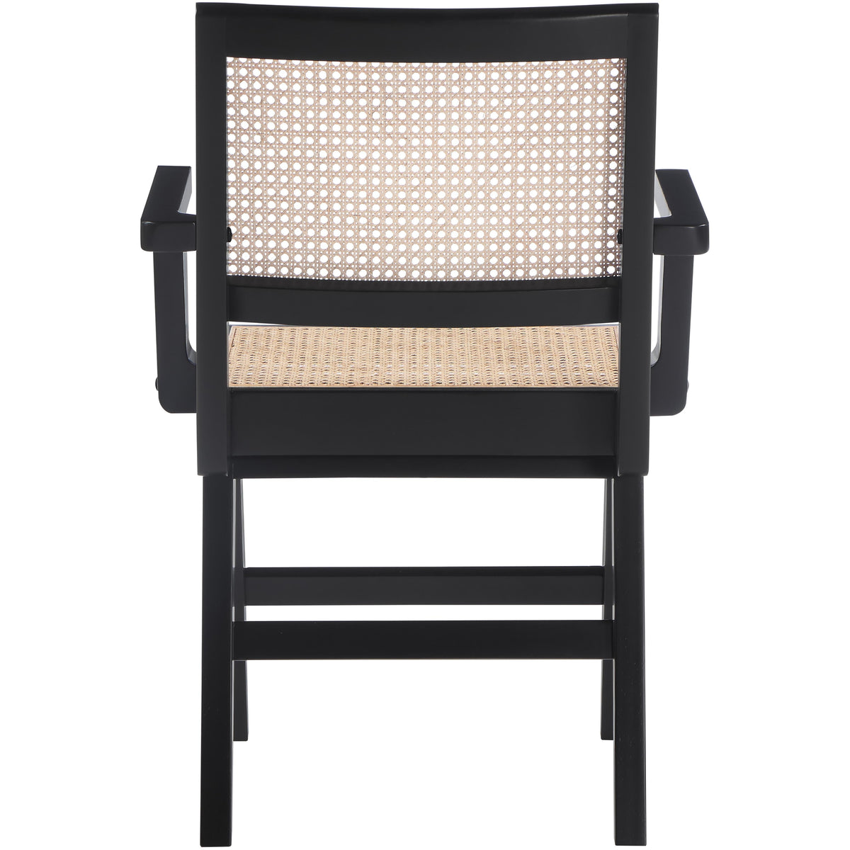 Meridian Preston Black Wood Dining Arm Chair