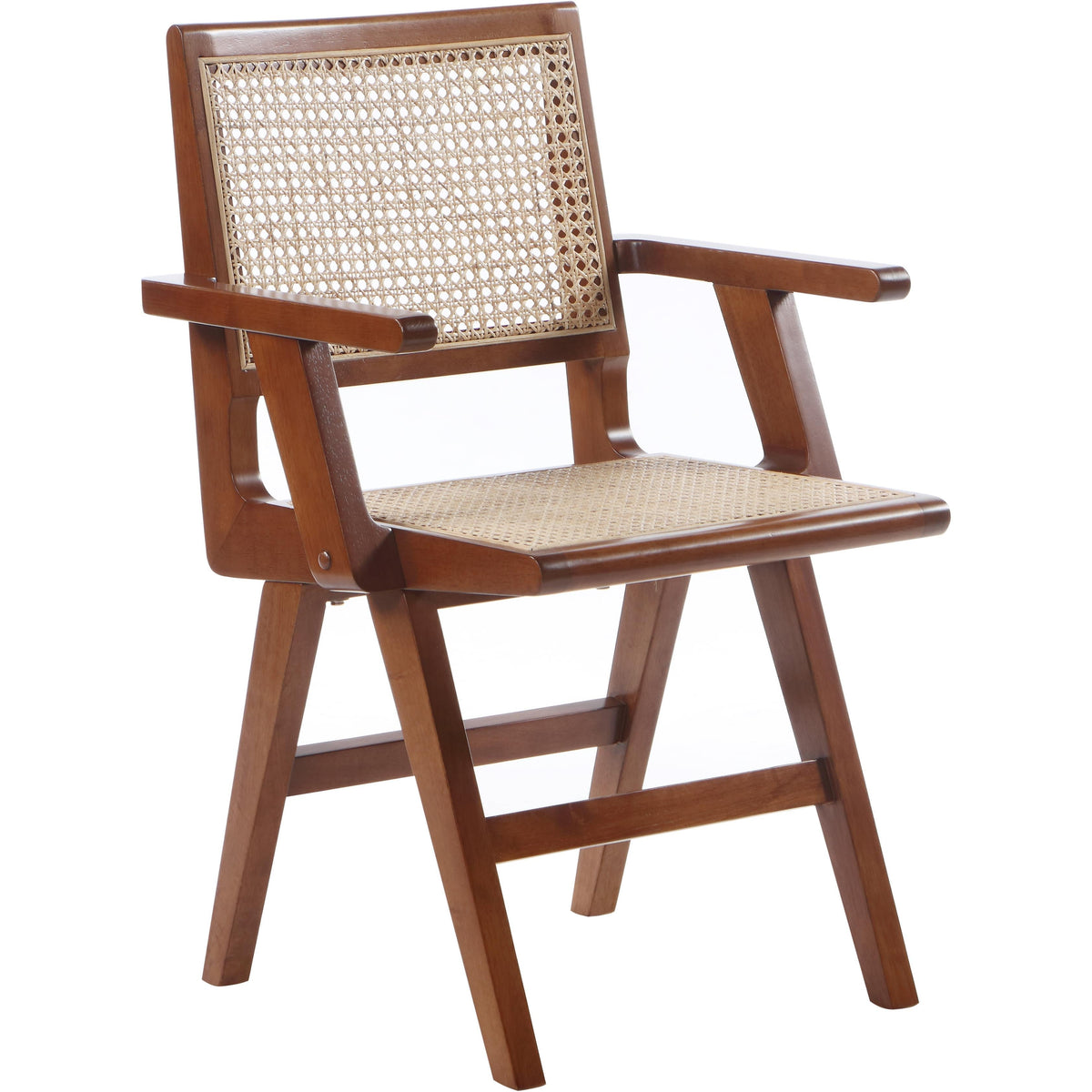 Meridian Preston Walnut Wood Dining Arm Chair