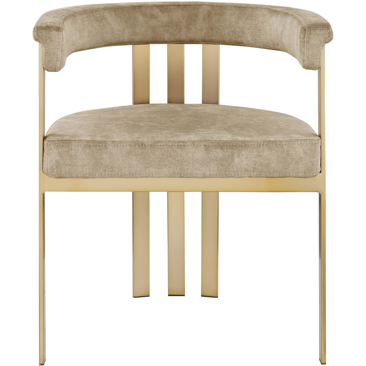 Meridian Marcello Beige Velvet Dining Chair