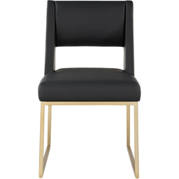 Meridian Jayce Black Vegan Leather Dining Chair