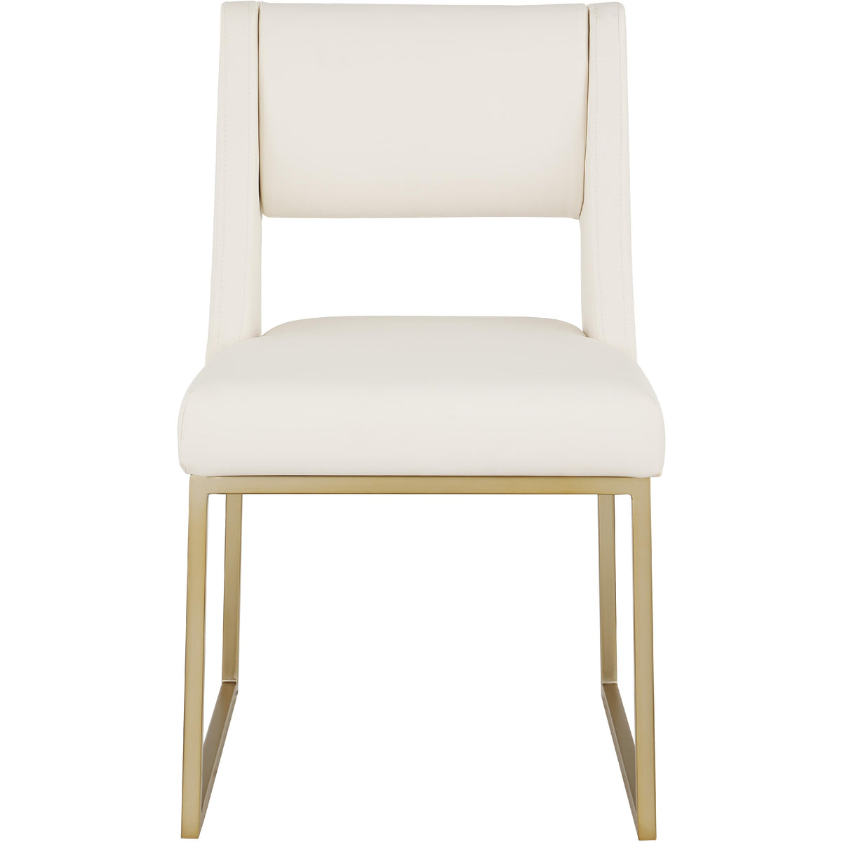Meridian Jayce Cream Vegan Leather Dining Chair
