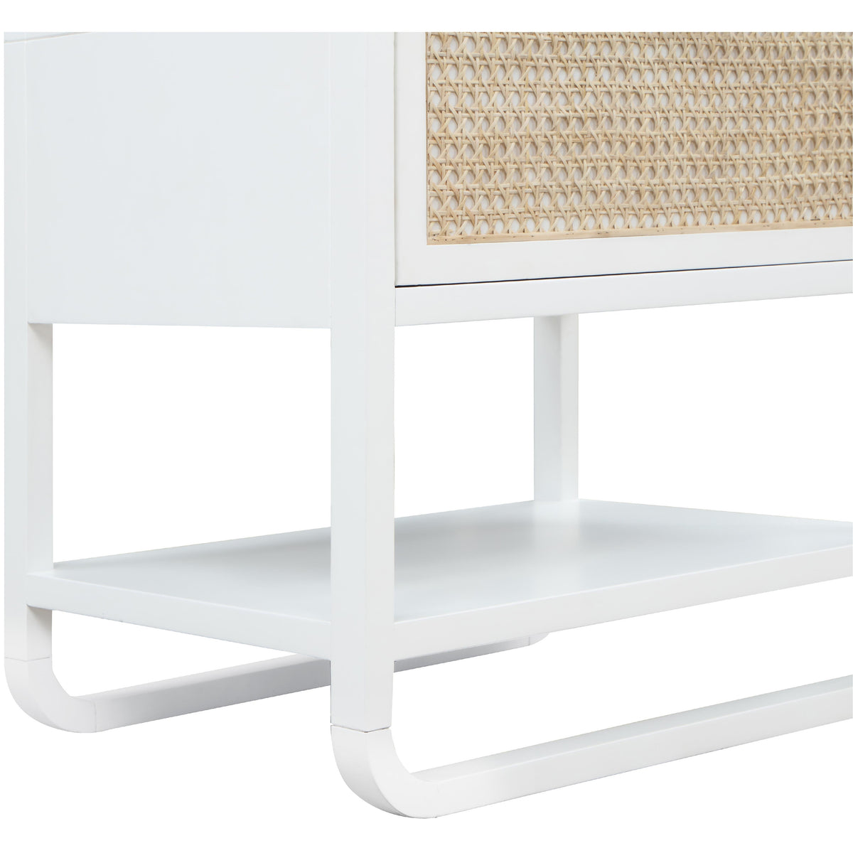 Meridian Sage White Wood Veneer Night Stand