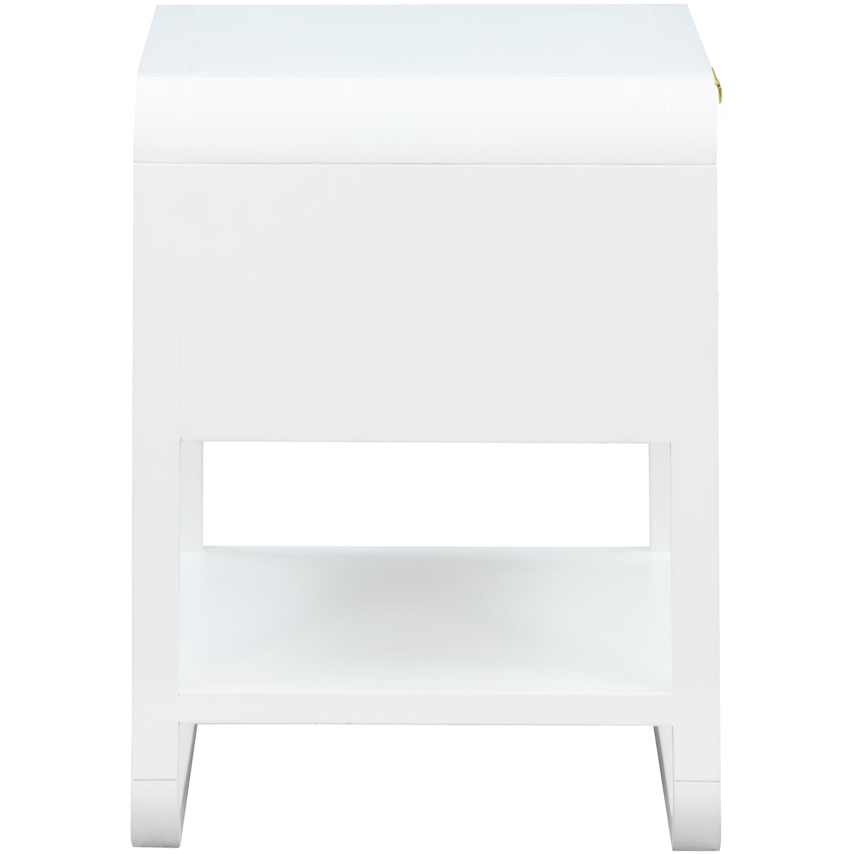 Meridian Sage White Wood Veneer Night Stand