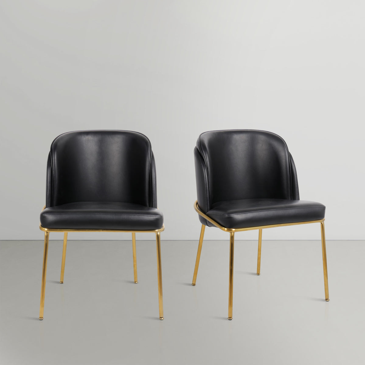 Meridian Jagger Black Vegan Leather Dining Chair