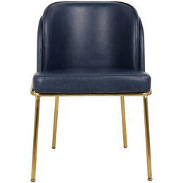 Meridian Jagger Navy Vegan Leather Dining Chair