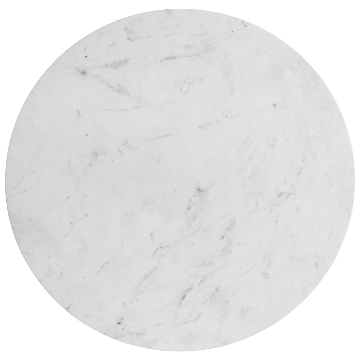 Meridian Emery White Marble Dining Table