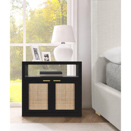 Meridian Cambria Black Night Stand