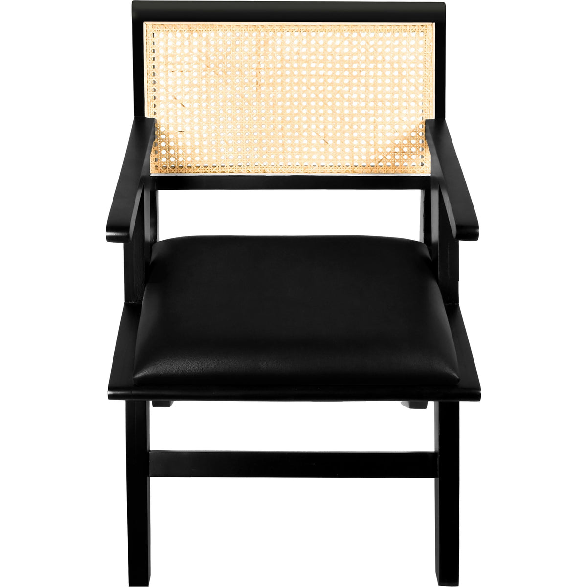 Meridian Abby Black Vegan Leather Dining Arm Chair
