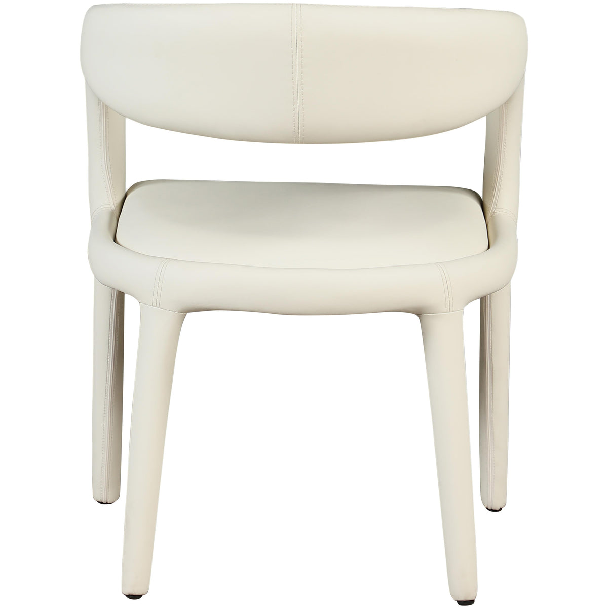 Meridian Sylvester Cream Vegan Leather Dining Chair