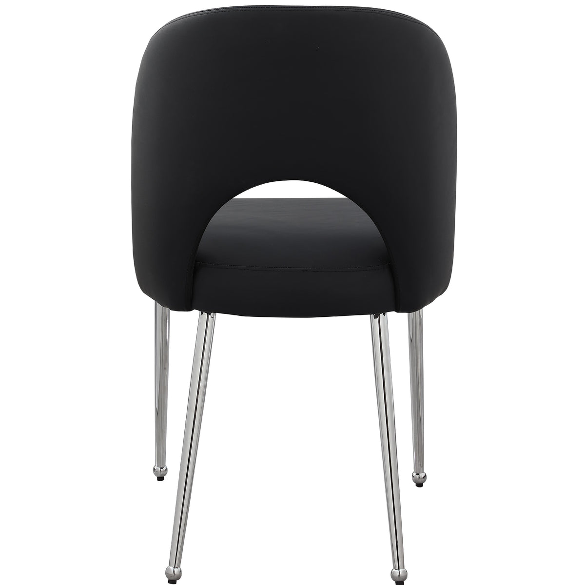 Meridian Logan Black Vegan Leather Dining Chair
