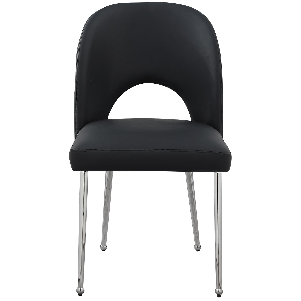 Meridian Logan Black Vegan Leather Dining Chair