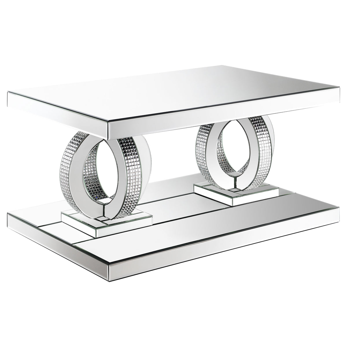 Breena Mirrored Coffee and End Table Set