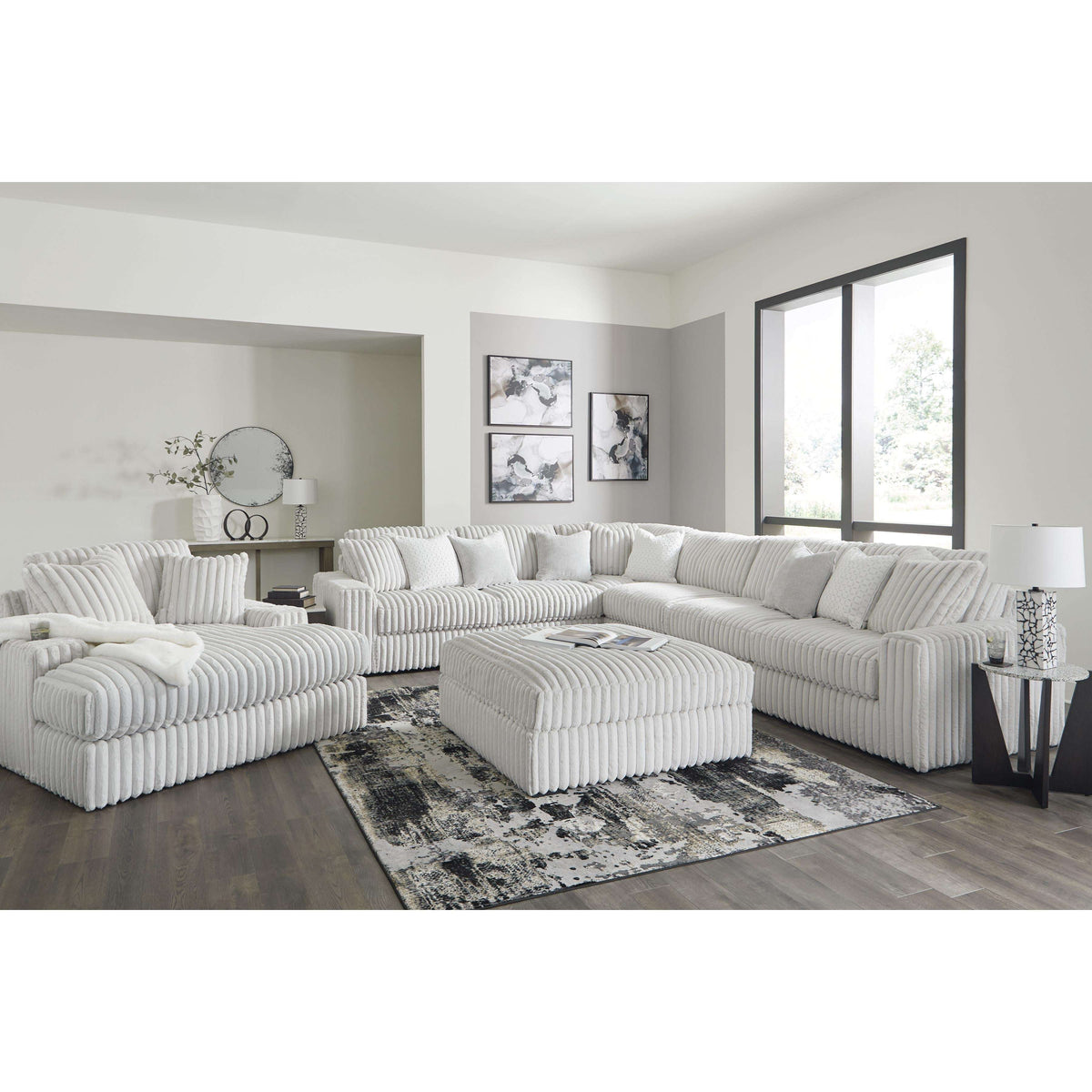 Swipe Furniture Exclusive Design Stupendous Fabric Ottoman 2590308