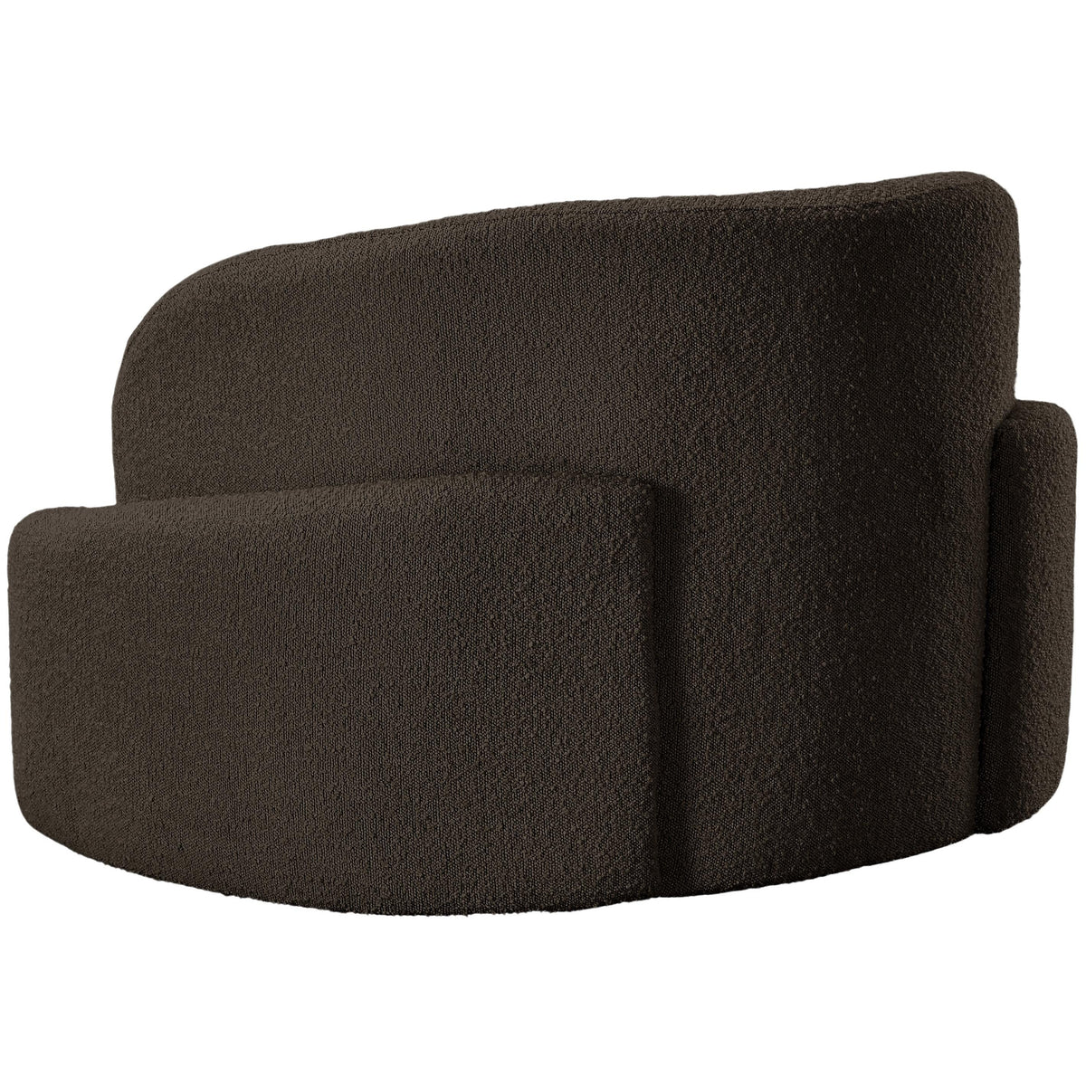 Meridian Principessa Brown Boucle Fabric Chair