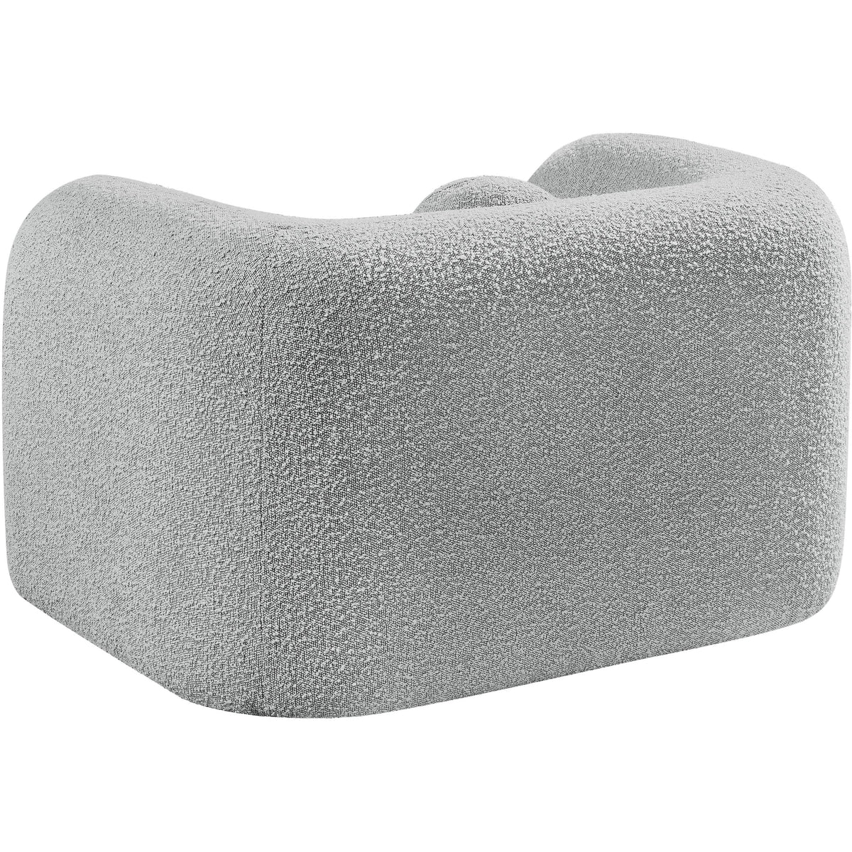Meridian Emory Grey Boucle Fabric Chair