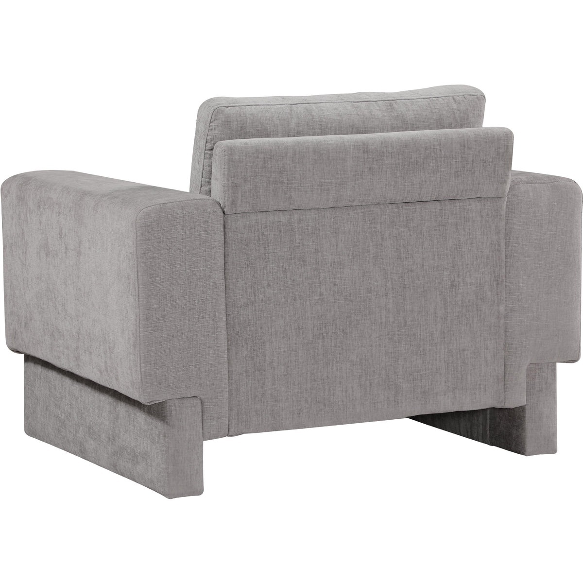 Meridian Madeline Grey Chenille Fabric Chair