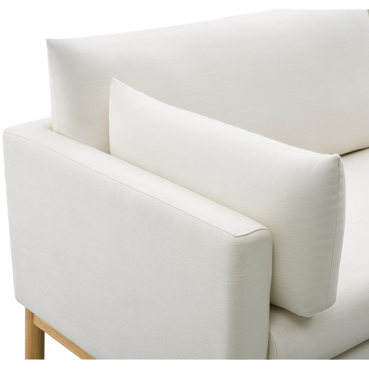 Meridian Langham Cream Linen Textured Fabric Chair