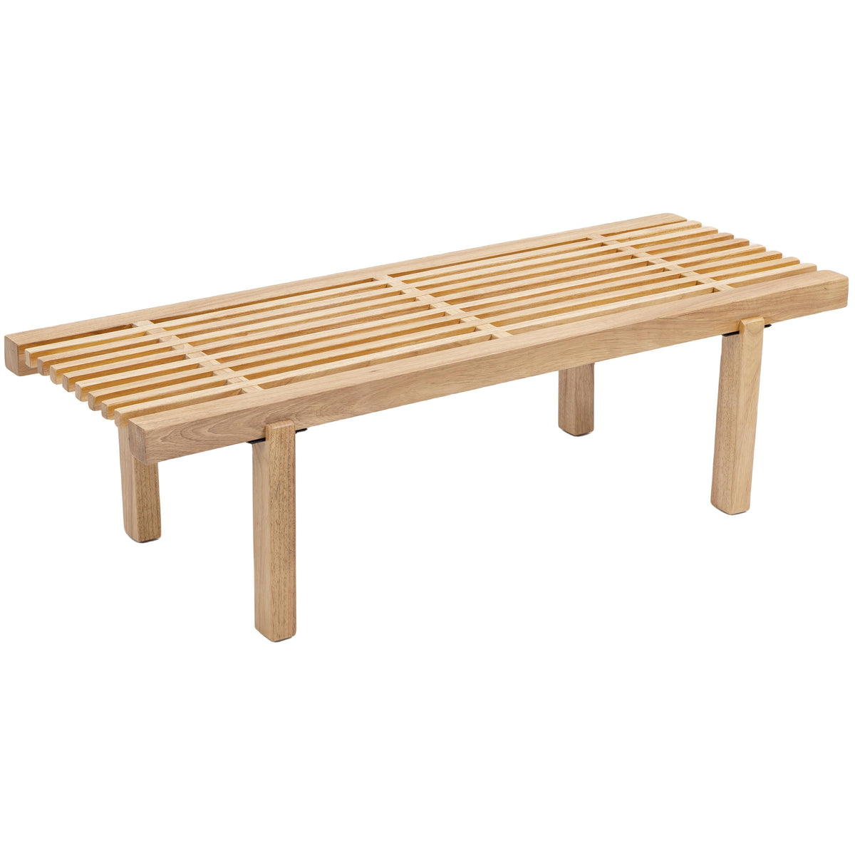 Meridian Naya Cream Chenille Fabric Bench