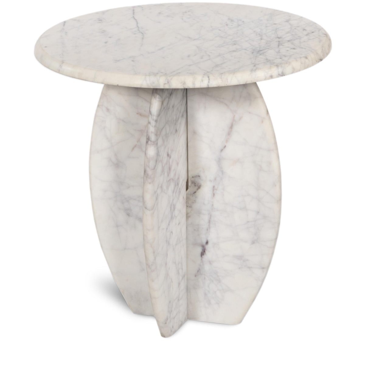 Meridian Formentera White End Table