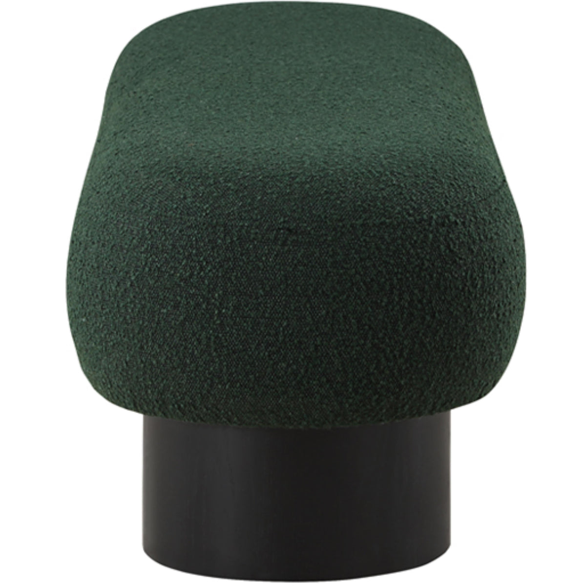 Meridian Robertson Green Boucle Fabric Bench