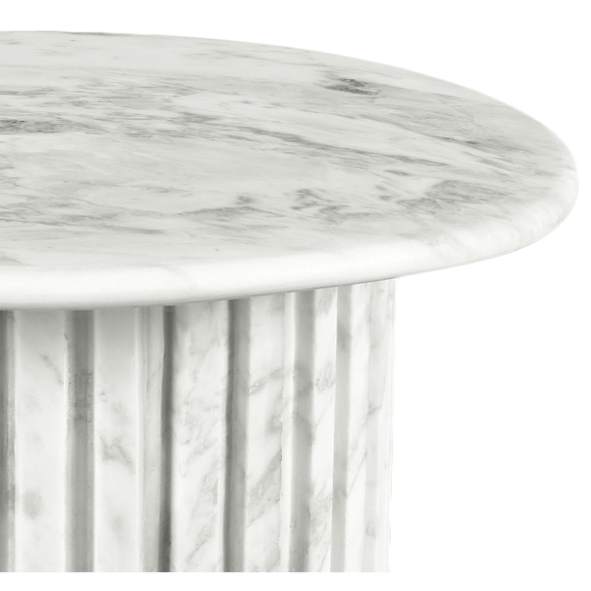 Meridian Genoa White End Table
