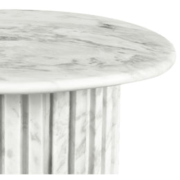 Meridian Genoa White End Table