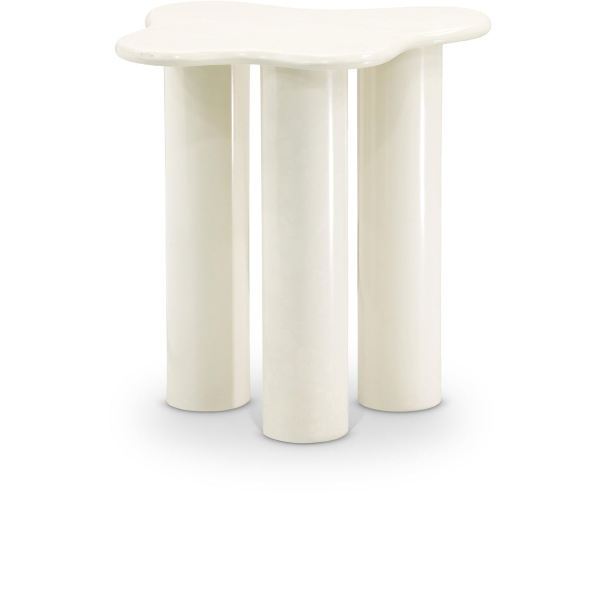 Meridian Romaine Cream End Table