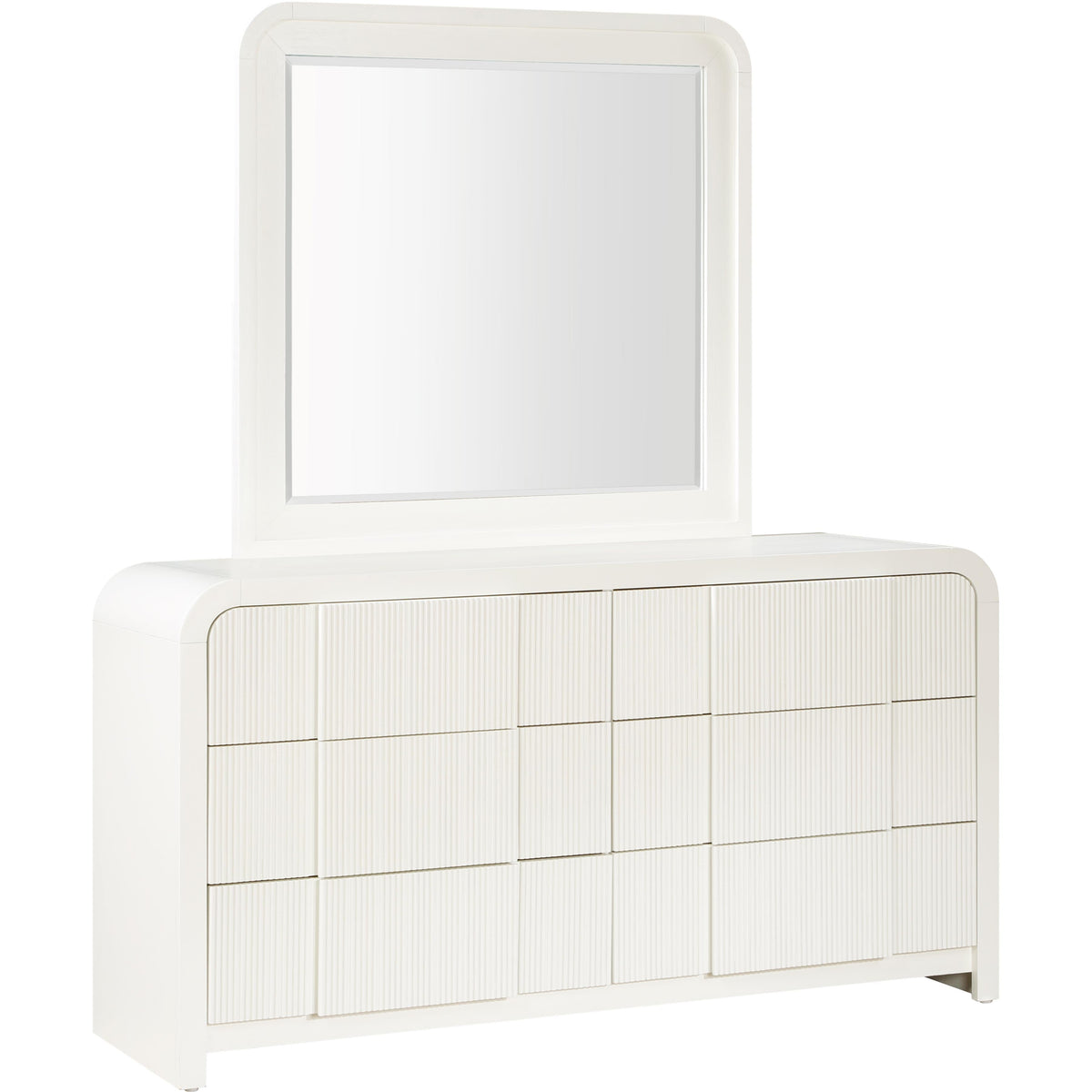 Meridian Fluted Cream Dresser
