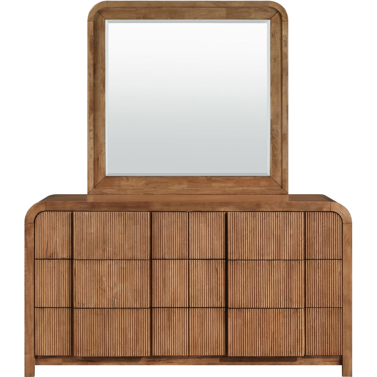 Meridian Fluted Walnut Dresser