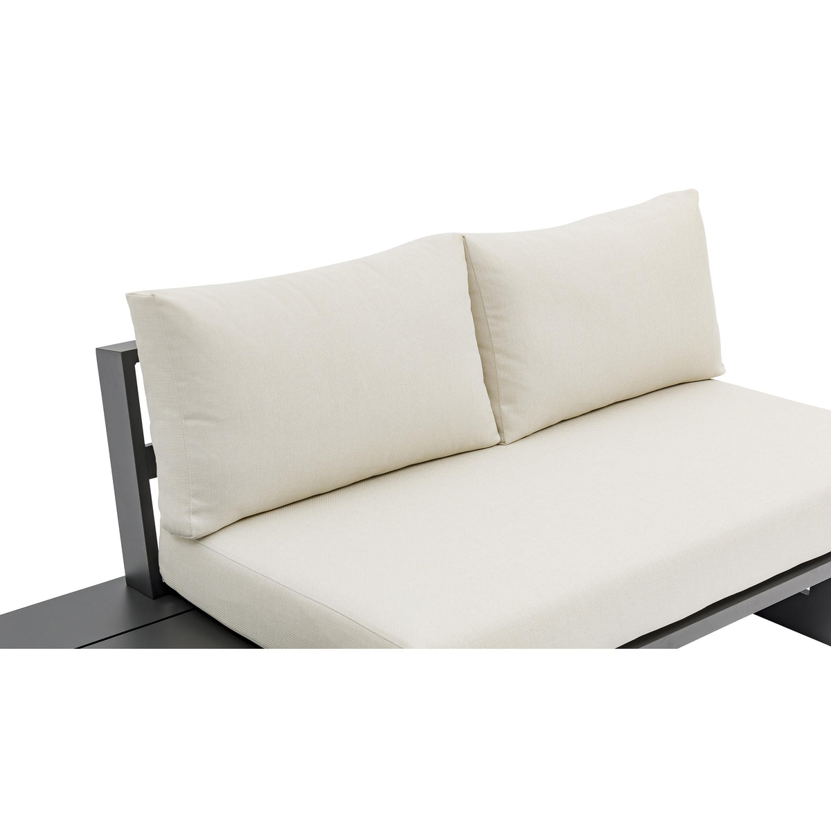Meridian Maldives Cream Water Resistant Fabric Outdoor Patio Sectional (3 Boxes)