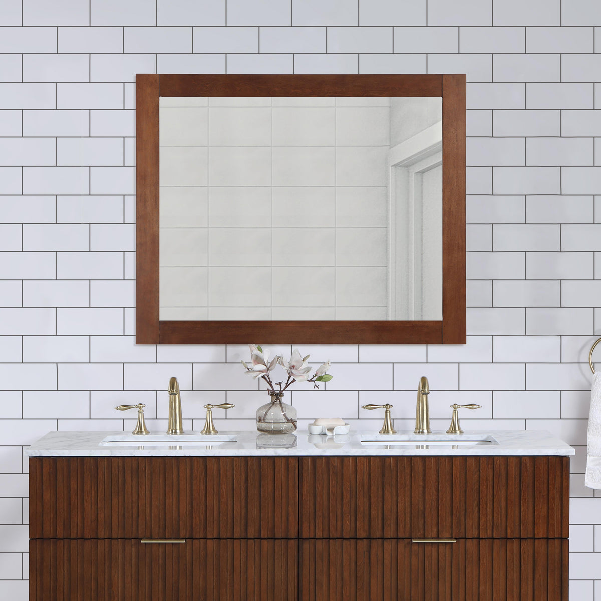 Meridian Monad Walnut Mirror