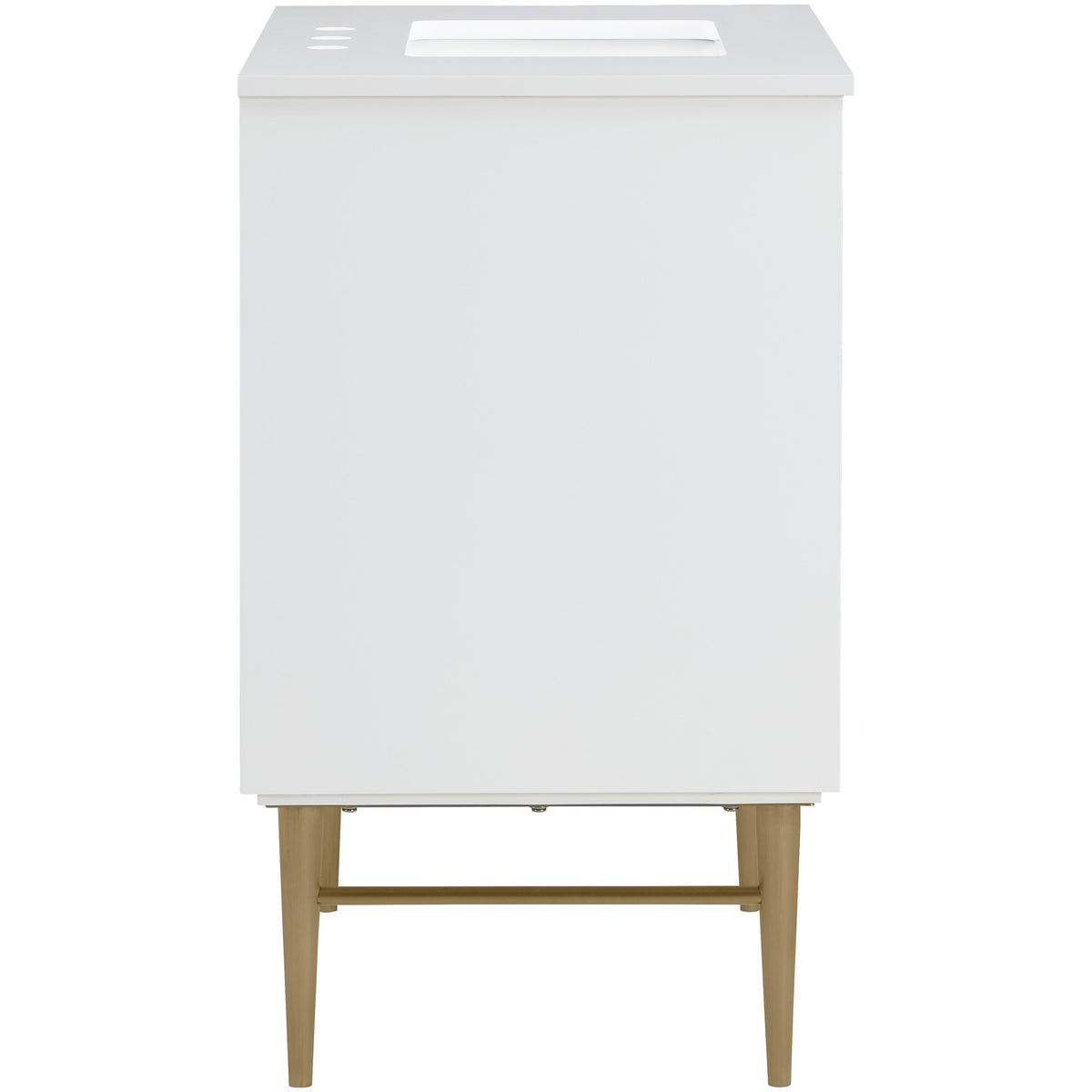 Meridian Modernist White Bathroom Vanity