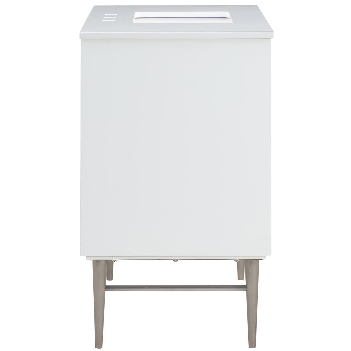 Meridian Modernist White Bathroom Vanity