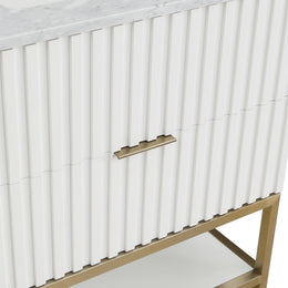 Meridian Monad White Bathroom Vanity