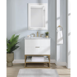 Meridian Monad White Bathroom Vanity