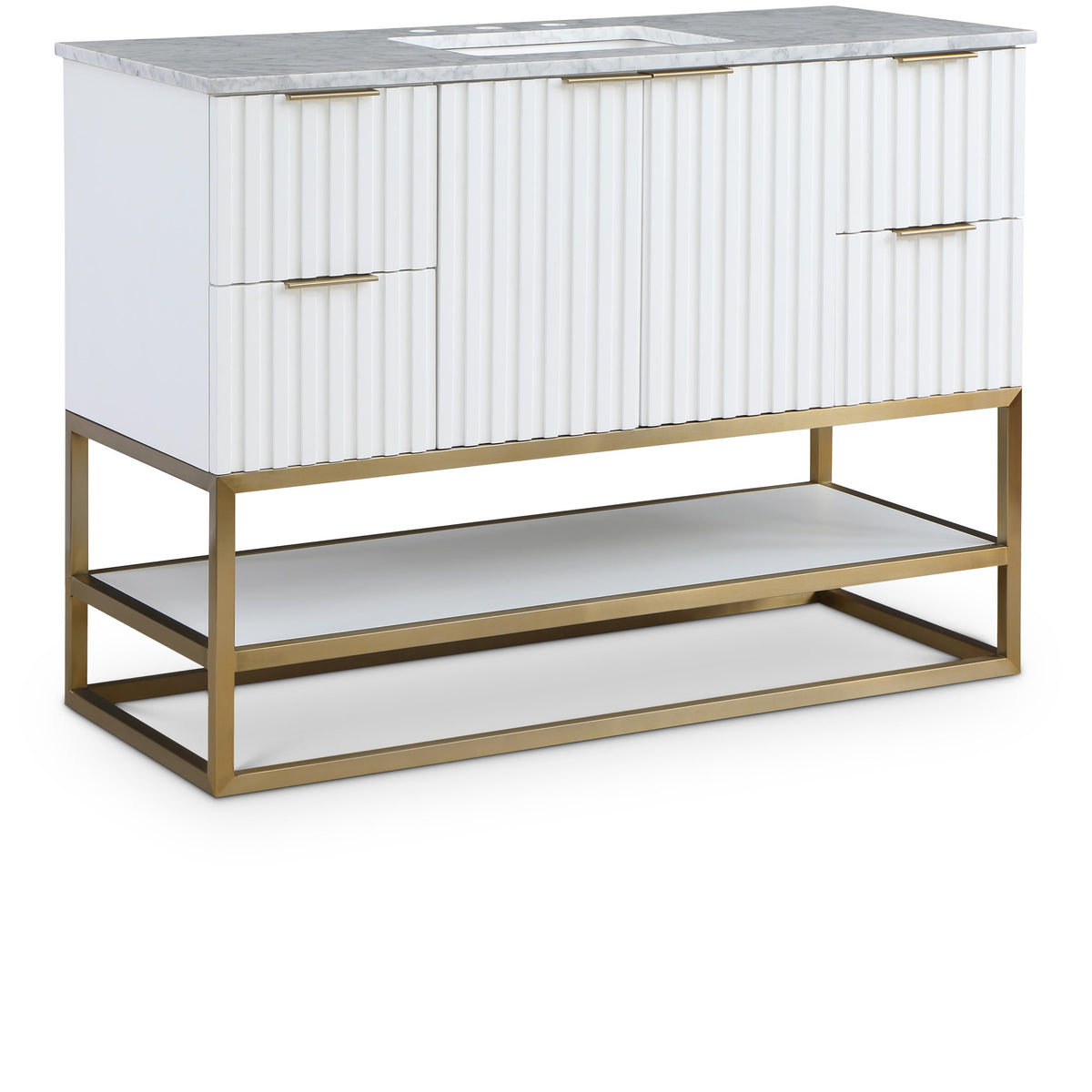 Meridian Monad White Bathroom Vanity