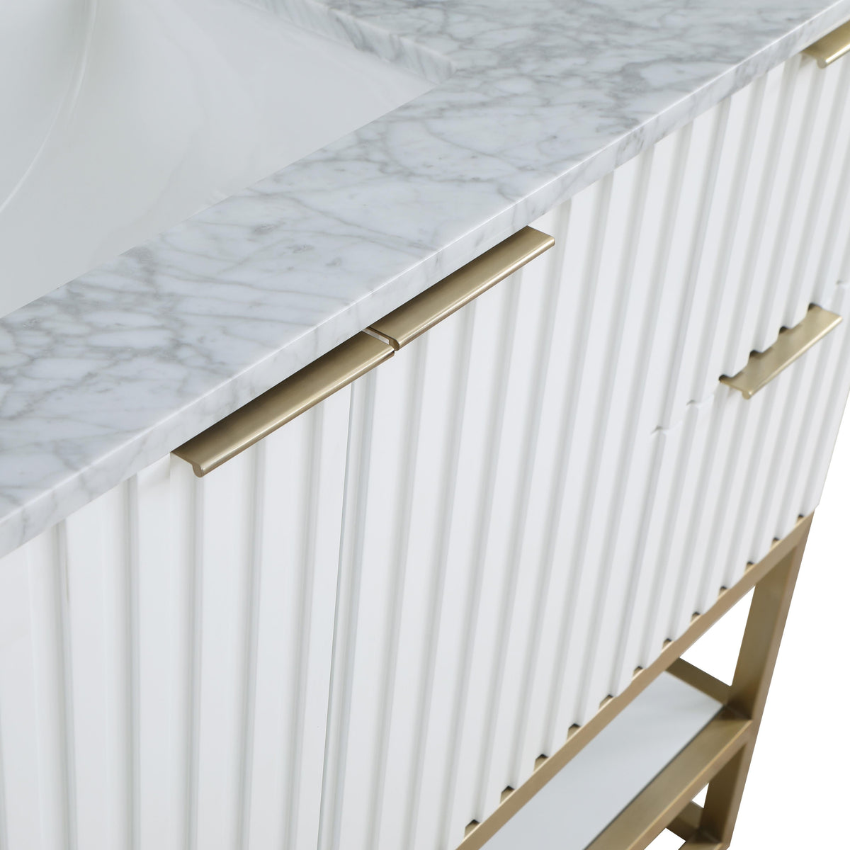 Meridian Monad White Bathroom Vanity