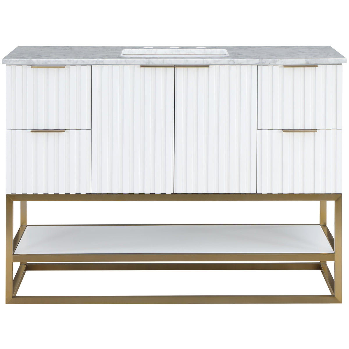 Meridian Monad White Bathroom Vanity