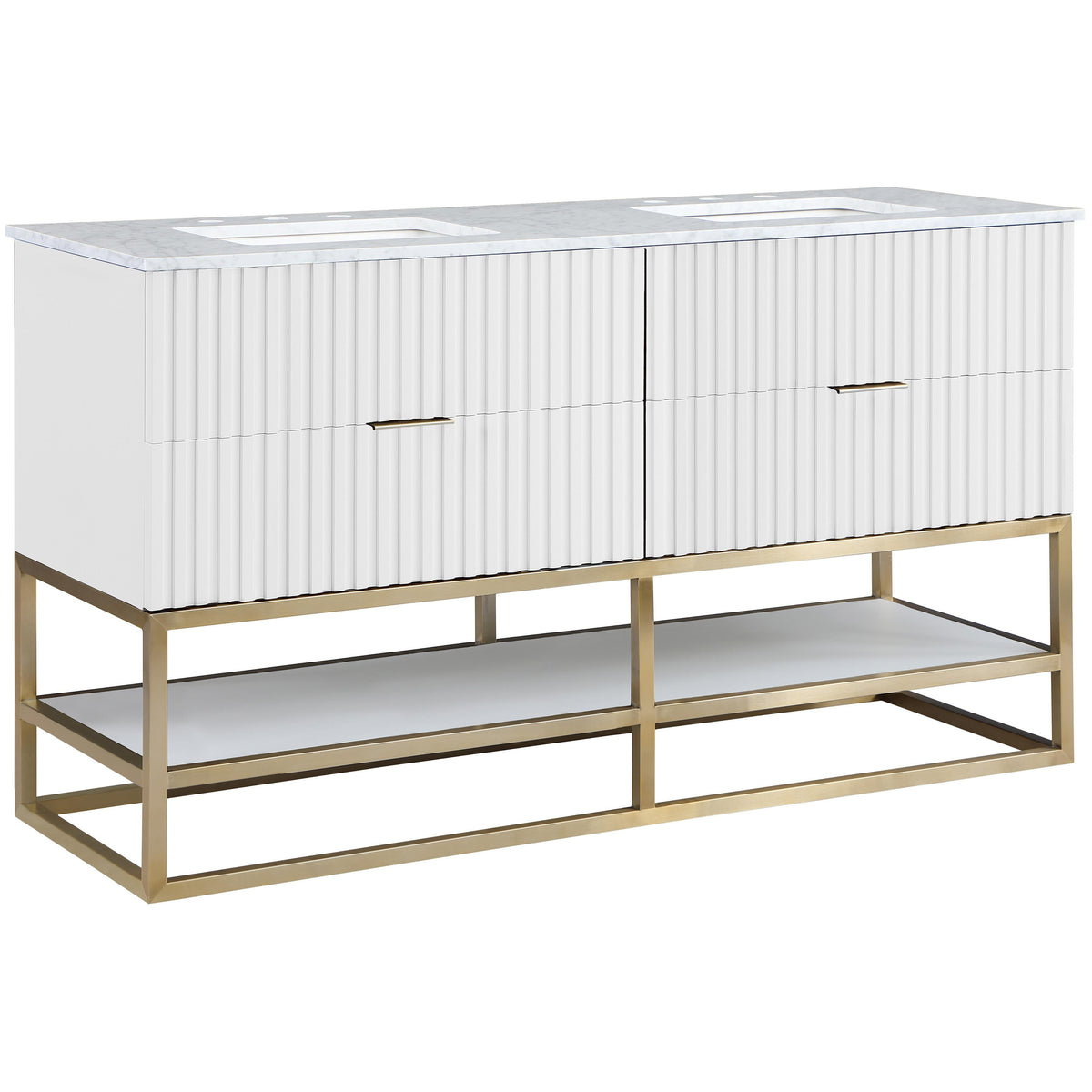 Meridian Monad White Bathroom Vanity