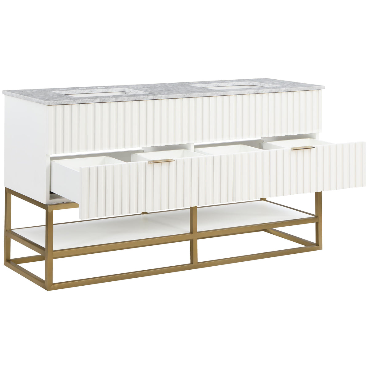 Meridian Monad White Bathroom Vanity